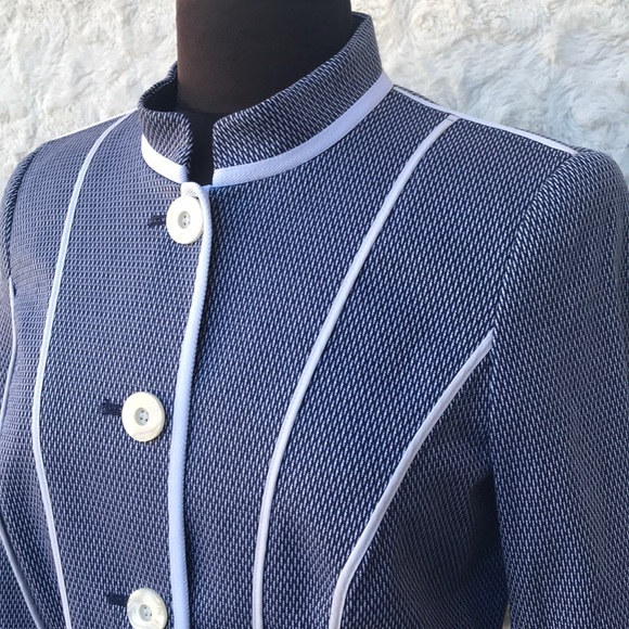 Pristine Worth Navy/White Highly Tailored Jacket 8 - Picture 2 of 8